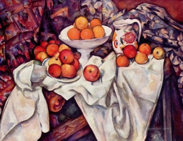 印象派の静物画 Painting - リンゴとオレンジ ポール・セザンヌ 印象派の静物画